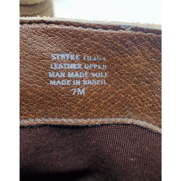 Matisse Ankle Boots Womens 7 Stryke Suede Slashed Western Moto Slouch Taupe - Picture 11 of 16